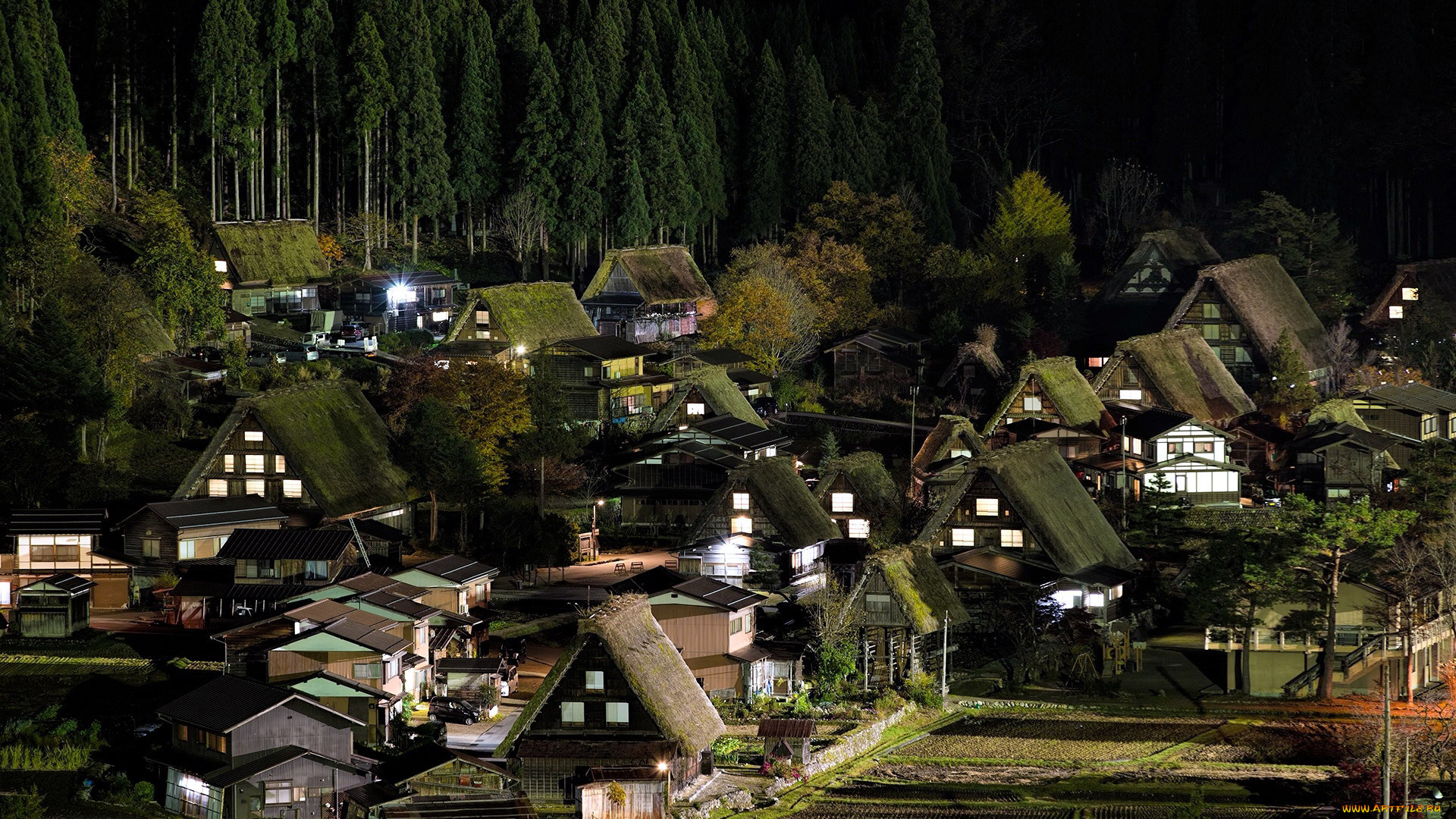 shirakawa village, japan, , -   , hirakawa, village